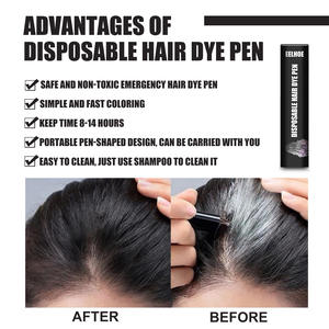 Fabricant Vente de gros Nouveau design Craie pour cheveux à main Options multicolores Stylo de teinture jetable pour cheveux - Product Image 5