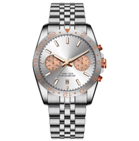 Montre automatique de plongée de haute qualité avec logo personnalisé, mouvement de montre automatique, matériau en acier inoxydable étanche, montres mécaniques pour hommes