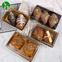 Barquettes jetables blanches en papier pour sushis à emporter, avec couvercle, finition mate, vente en gros à prix réduit
