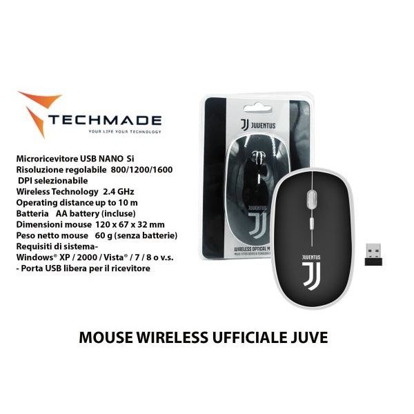 Official Juventus Wireless Mouse