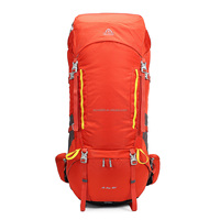 Logo personnalisé grande capacité 80L sac à dos de randonnée ergonomique Sports de plein air sac de transport étanche avec couverture de style vintage