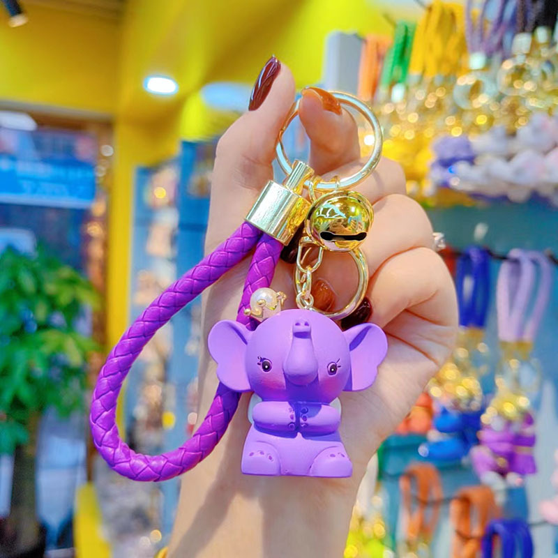 Juego completo Crown Dumbo con cordón de cuero - Morado