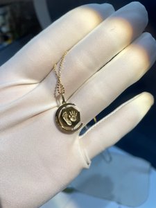 Ciondolo per Collana Personalizzabile in Oro 18K, Regalo per Bambini, Incidibile con <span class=keywords><strong>Nome</strong></span> e Data <span class=keywords><strong>di</strong></span> Nascita - Product Image 3