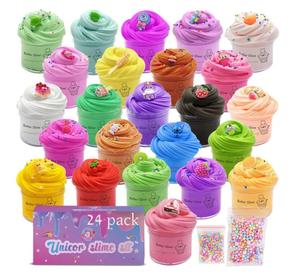 Hot Selling Eco-friendly Clay Slime 24 Pack Butter Slime-Stitch Animal Fruit Stretchy Stress Relief Educational DIY <b>Toy</b> for - Product Image 1