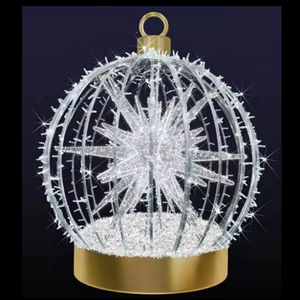 Guirlande lumineuse de Noël pour extérieur, boules LED rondes suspendues, 80 cm - Product Image 3