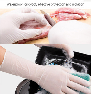 Casa limpia de <span class=keywords><strong>un</strong></span> solo uso de examen de nitrilo guantes de látex, nitrilo guantes de examen libre de polvo - Product Image 3