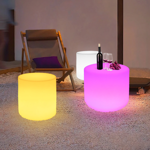 Muebles de exterior con energía solar, tumbona para piscina, sillas, mesa auxiliar, jardín, playa, mesa de centro de polietileno resistente a los rayos UV - Product Image 6