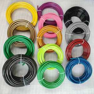 <span class=keywords><strong>AN</strong></span>-3 AN3 3AN 1/8 Radiateurslangen Stalen Remleidingen PTFE Brandstofslang Motorfiets RVS Gevlochten PTFE Remslang - Product Image 4