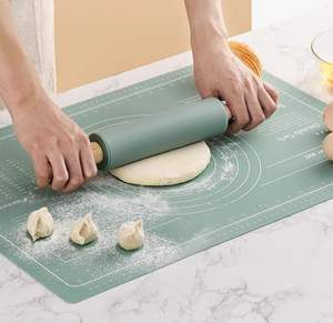 비 스틱 실리콘 베이킹 매트 대형 실리콘 과자 매트 반죽 롤링 매트 과자 롤링 반죽 측정 - Product Image 1