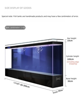 Aquarium en verre ultra-clair sur mesure de grande taille, 200 à 300 gallons, aquarium de luxe pour salon avec fonction de nettoyage facile