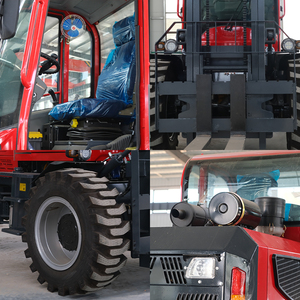 High Power Terrain Forklift 5ton 5000kg Solid Tire Strong Capaility Terrain Forklift Enclosed Cabin - Product Image 3