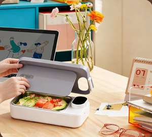 Lonchera Eléctrica Portátil, Recipiente <span class=keywords><strong>de</strong></span> <span class=keywords><strong>Acero</strong></span> <span class=keywords><strong>Inoxidable</strong></span> 304, Alimentación USB, Diseño sin Agua Añadida, para Calentar Comidas en la Oficina, el Automóvil y <span class=keywords><strong>de</strong></span> Viaje - Product Image 6