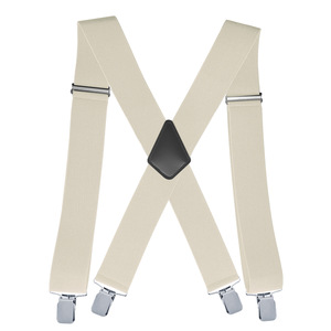 Pantaloni Lunghi da Uomo con <span class=keywords><strong>Bretelle</strong></span> Elastiche di Alta Qualità, <span class=keywords><strong>Bretelle</strong></span> Regolabili Monocolore per Uomo, Business Casual - Product Image 4