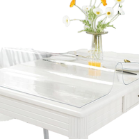 Nappe en PVC transparent rouleau feuille de Film étanche résistant à l'huile résistant à la chaleur tapis de Table Transparent nappe en PVC