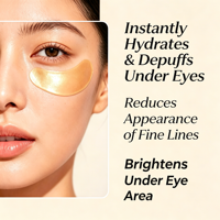 Masque pour les yeux à base de plantes, marque privée, collagène, acide hyaluronique, anti-âge, cernes, poches sous les yeux, patchs hydrogel coréens pour les yeux, visage et nez