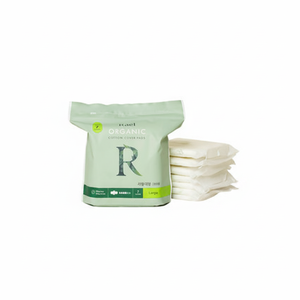 Paquete de 7 toallas sanitarias grandes de algodón orgánico Lael - Product Image 2