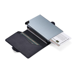 Casekey <b>RFID</b> Blocking Crazy Horse Genuine Leather <b>Men</b> Smart <b>Wallet</b> Auto-eject Money Pocket Slim Minimalist Credit Card Cards - Product Image 4