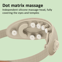 Tête de silicone 3D Migraine Autres produits de massage Vibration Chauffage Masque de massage des yeux avec vibration, détendre et réduire la fatigue oculaire