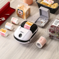 Hoin mini 2 pouces imprimante thermique d'étiquettes de codes à barres portable mini imprimante thermique pour bijoux étiquette de prix alimentaire