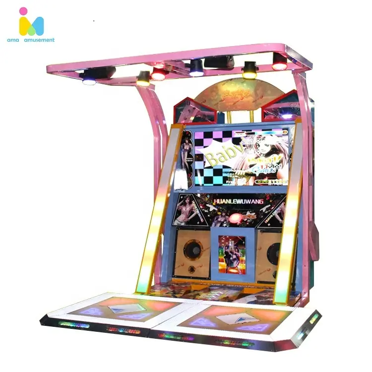 Maquina De Baile 2 Spelers Spelen Arcade Pump It Up Dance Machine Muziek Ritme Dans Revolutie Arcade Machine Voor Verkoop