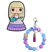 Nouveauté bijoux à bricoler soi-même pendentifs de qualité alimentaire cadeau d'infirmière à mâcher stylo à perles silicone softball football sport perles focales