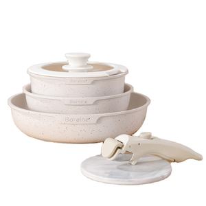 Fabricant de casseroles et poêles en aluminium moulé sous pression antiadhésif de style coréen Yongkang pour le <span class=keywords><strong>camping</strong></span> en plein air - Product Image 5