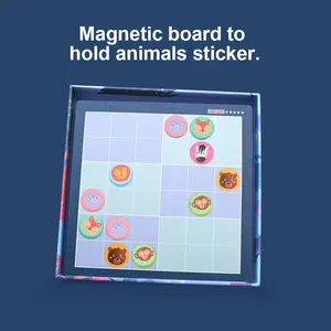 소프트 마그네틱 퍼즐 정글 동물 교육 수학 장난감 스도쿠 게임 어린이 보드 게임 가족을위한 보드 게임