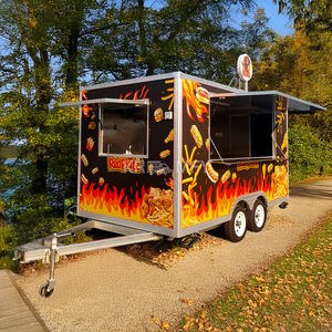 Chariot remorquable 2025 avec miroir en acier inoxydable, remorque alimentaire mobile avec cuisine complète - Product Image 2