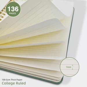 Cuadernos clásicos en stock, cubierta de papel recubierto, cuaderno, diario, planificador, libreta con forro colorido - Product Image 6