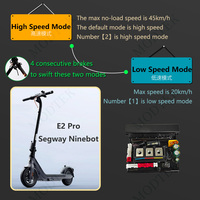 Carte mère de contrôleur personnalisée MODTEK E2 PRO 50KM/H haute vitesse pour trottinette électrique Ninebot Segway E2 Pro