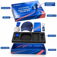 Kotak Pengiriman Berbasis Kaku dengan Logo Kustom dan Tutup, Dicetak CMYK, Kertas Berlapis 157gsm, Dibungkus Papan Abu-abu 2mm