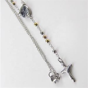 Collier personnalisé en acier inoxydable, pendentif en croix 4:13, vente en gros, livraison gratuite - Product Image 2