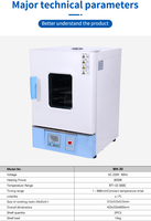 Four de séchage de laboratoire numérique de haute précision en acier inoxydable zingué 18L 32L 45L 65L vertical de bureau