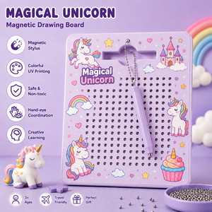 Pizarra Magnética Ecológica con Lápiz Magnético, Tablero de Dibujo Educativo Temprano para el Aprendizaje del Alfabeto y los Números, Portátil - Product Image 5