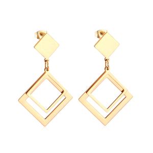 Ason ต่างหูทรงหยดน้ำสไตล์มินิมอลขนาด18K ต่างหูประดับเพชรตามสั่งเครื่องประดับสแตนเลสสำหรับผู้หญิงเด็กผู้หญิง - Product Image 6