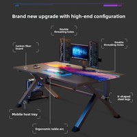 Bureau d'ordinateur en PVC, montage facile, design moderne et minimaliste pour la maison, la chambre ou le bureau