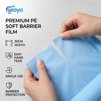 Película de Protección de Barrera Suave de PE de Alta Calidad, 30 cm de Ancho, de Un Solo Uso, Fácil de Rasgar con la Mano, Película de Embalaje en Venta