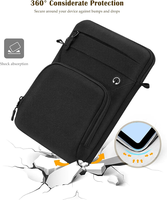 Housse de protection pour tablette étanche et antichoc avec bandoulière réglable pour les voyages d'affaires et l'école