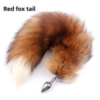 Queue de renard véritable en fourrure, plug anal métallique pour femmes, hommes, couples, cosplay, jeu de rôle, jouet sexuel coquin, plug lisse pour débutants