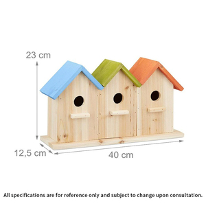 Bitmemiş Ahşap Kuş Evi Yeni Tasarım Gravür DIY Dış Mekan Duvara Monte Ahşap El Sanatları Güvercinler için Kutular Kuş Evi Duvar İşaretleri - Product Image 3