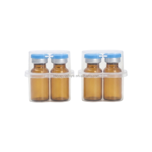Amber 2R 3ml Pharmaceutical Sterile Injection Glass Vial Bottle with <b>Rubber</b> Stopper Tubular Borosilicate Empty Vial Supply - Product Image 1