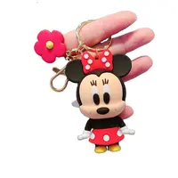 Özel karikatür anahtarlık Mickey anahtarlıklar karikatür anahtar Ringhandbag aksesuarları Anime anahtarlık lüks anahtarlık