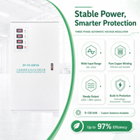 Stabilisateur de tension triphasé automatique 50 kVA 380 V, régulateur servo pour salle blanche pharmaceutique et équipement de laboratoire