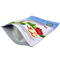 Sacs Doypack à fond plat personnalisés en plastique, aluminium et LDPE pour bonbons, chips, biscuits, snacks, aliments lyophilisés et gommes, avec sécurité enfant