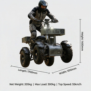Certifié CE 60V 50Ah 8000W Scooter électrique 21 pouces 4 roues double suspension puissant 10000W adultes tout-terrain - Product Image 4