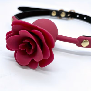 Juguetes Sexuales para Mujeres Rose Fetish, Mordaza Bucal de Silicona Ajustable y Transpirable con Forma de Rosa, BDSM Bondage para Hombres, Mujeres y Adultos - Product Image 2
