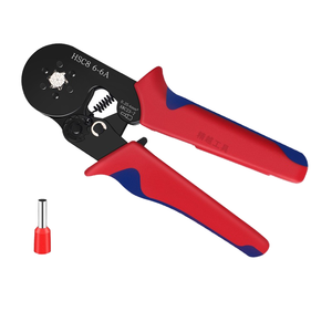 Pince à sertir tubulaire mini HSC8 6-4A en acier de haute précision, outils de sertissage OEM 0,08-10mm² 28-7 AWG, ensembles de pinces électriques lisses - Product Image 5