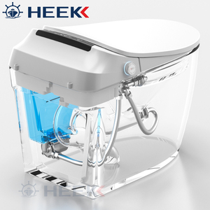 Nuevo diseño <span class=keywords><strong>Cisterna</strong></span> integrada Euro CE APROBADO P-trap Inodoro automático inteligente de una pieza sin requisito de presión de agua - Product Image 4