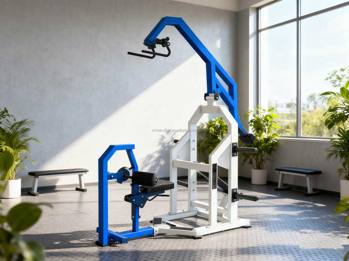 Super Strength Training HIGH ROW Machine Body Exercise Row Plate Loaded ...