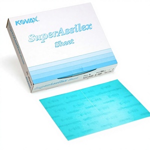 Kovax Super Assilex Hojas de Lija Rectangulares Flexibles Sky K-600 con Velcro 191-1508, 25 Hojas - Product Image 1